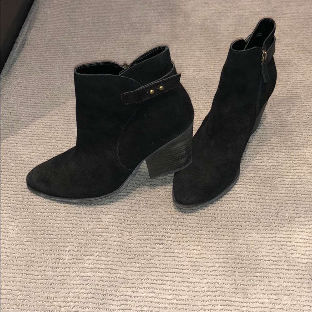 Treasure & Bond Black suede booties Size10